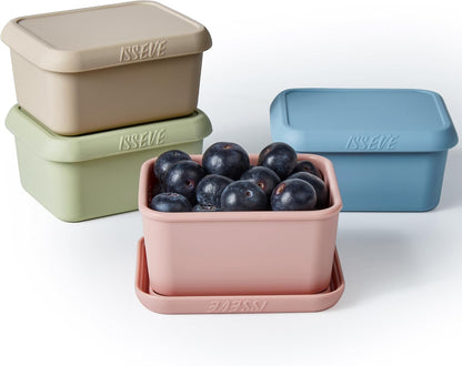 8Pack 6oz Silicone Snack Containers for Kids with Lids, Reusable
