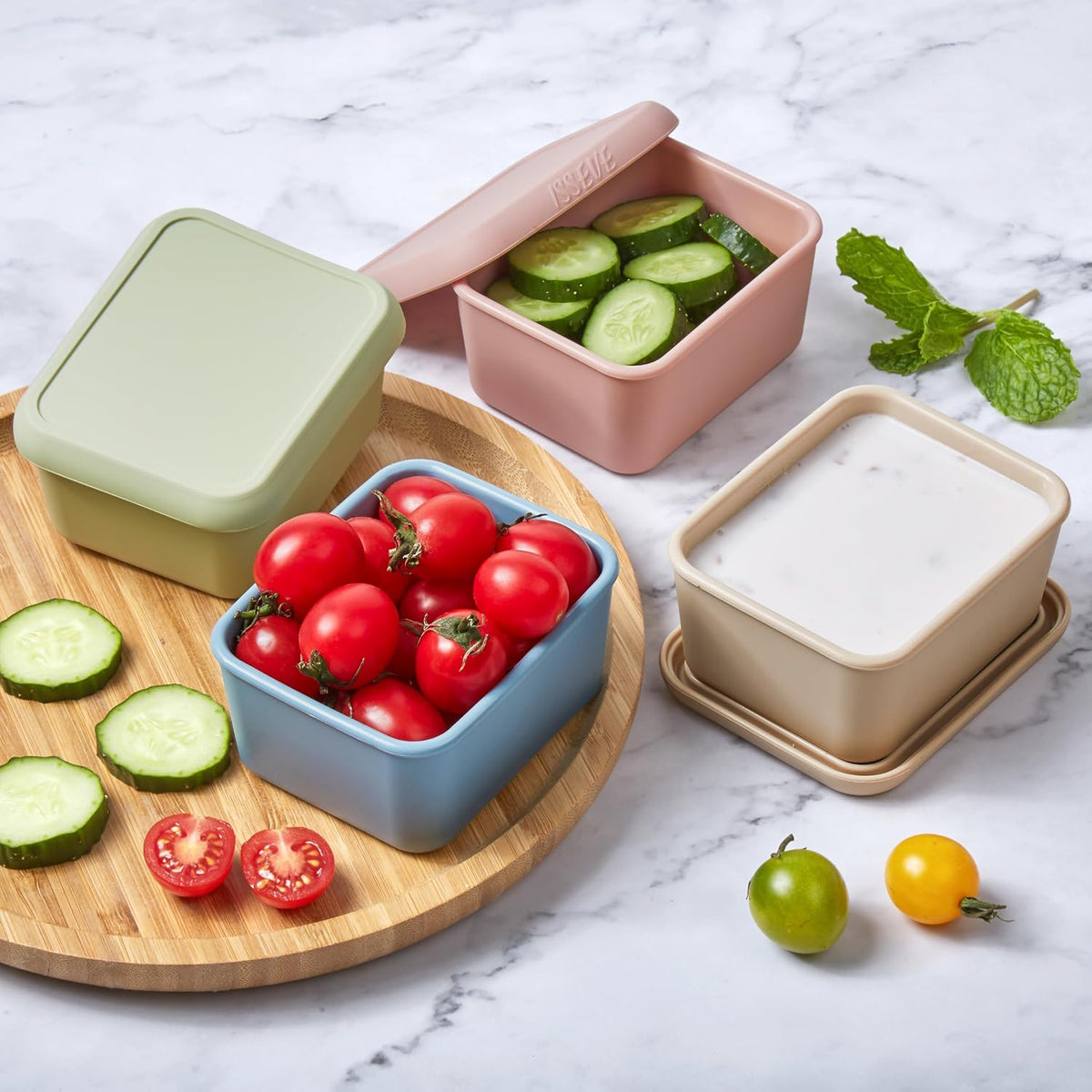 8Pack 6oz Silicone Snack Containers for Kids with Lids, Reusable