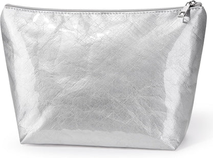 WLLWOO 2pcs Makeup Bag Checkered Corduroy Cosmetic Pouch for Women Purse
