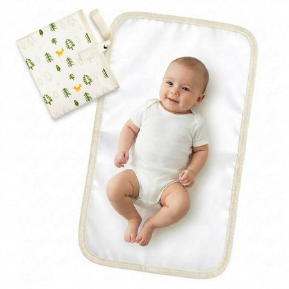 Portable Diaper Changing Pad, Waterproof Baby Changing Mat with Wrist Strap