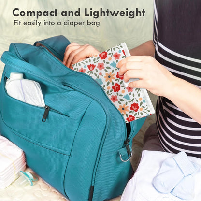Portable Diaper Changing Pad, Waterproof Baby Changing Mat with Wrist Strap
