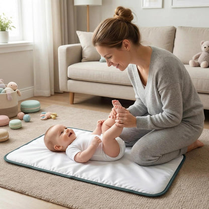 Portable Diaper Changing Pad, Waterproof Baby Changing Mat with Wrist Strap