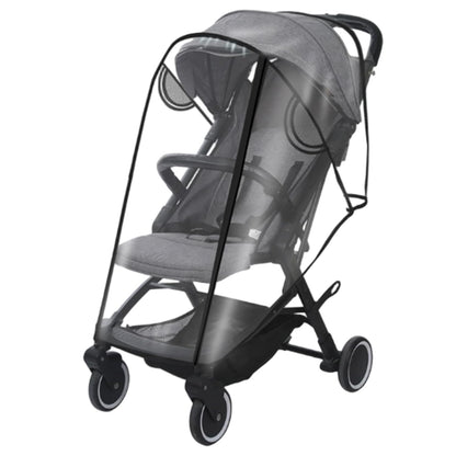 Rain Cover for Stroller, Waterproof Stroller Rain Cover for 4-8kg Baby Strollers, Double Zipper Ventilated Design Easy Access