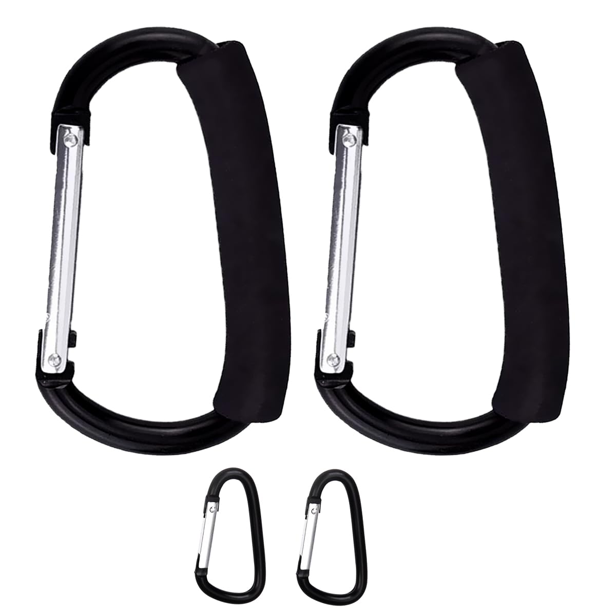 Stroller Hooks for Hanging Bags and Shopping Hanging Purses, Large Stroller Accessories Multifunctional Stroller Hook Organizer for Travel Car Seats