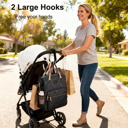 Stroller Hooks for Hanging Bags and Shopping Hanging Purses, Large Stroller Accessories Multifunctional Stroller Hook Organizer for Travel Car Seats
