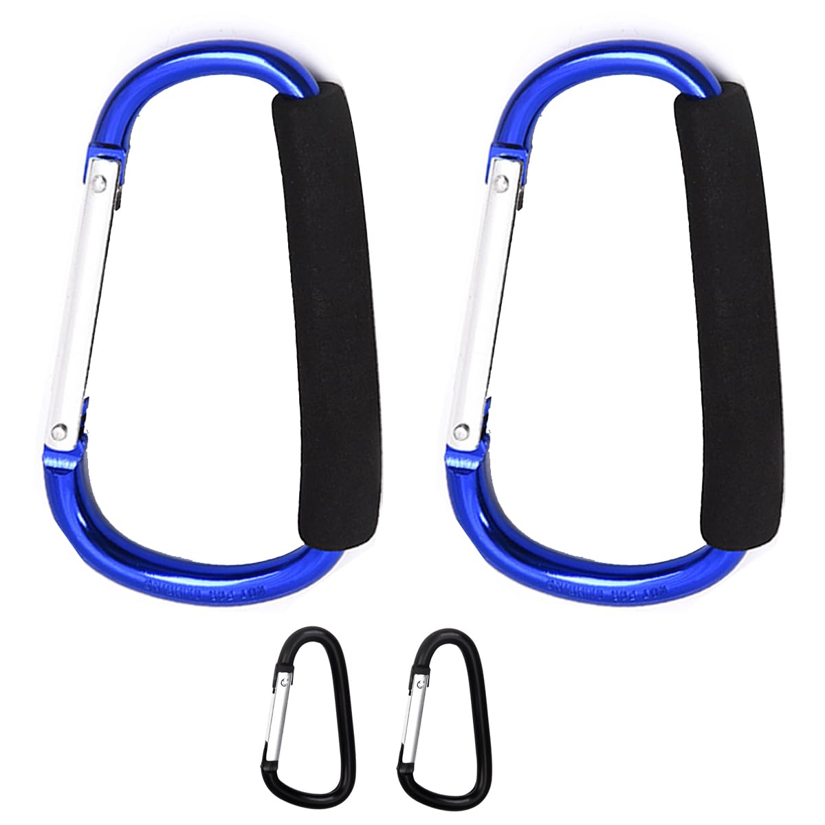 Stroller Hooks for Hanging Bags and Shopping Hanging Purses, Large Stroller Accessories Multifunctional Stroller Hook Organizer for Travel Car Seats