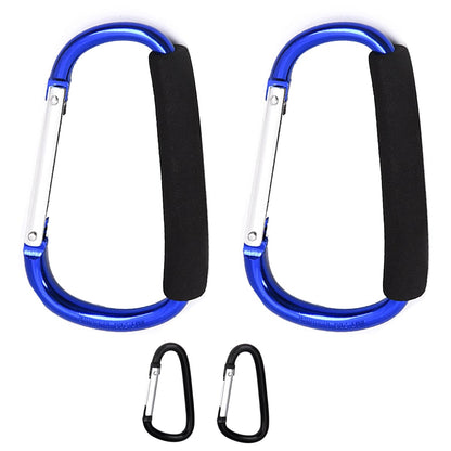 Stroller Hooks for Hanging Bags and Shopping Hanging Purses, Large Stroller Accessories Multifunctional Stroller Hook Organizer for Travel Car Seats
