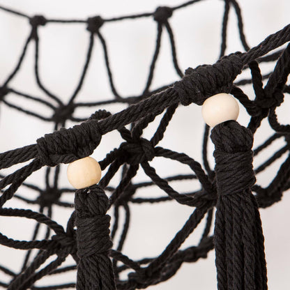 MAKEONEWO Stuffed Animal Toy Hammock Hanging-Handmade Large Blue Macrame Organizer Display Corner Plush Toys Net Holder for Boho Nursery Playroom Boy Bedroom Kids Room Storage Dark, 1 Pack
