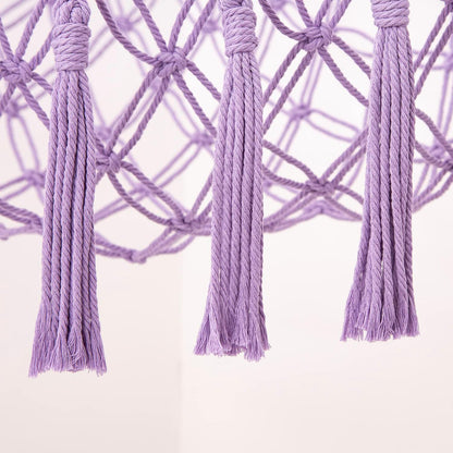 MAKEONEWO Stuffed Animal Toy Hammock Hanging-Handmade Large Blue Macrame Organizer Display Corner Plush Toys Net Holder for Boho Nursery Playroom Boy Bedroom Kids Room Storage Dark, 1 Pack
