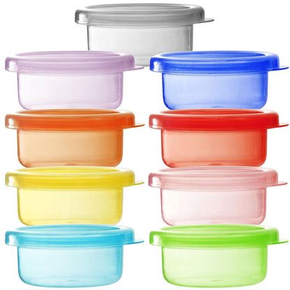 9 Sets Baby Food Storage, Plastic Baby Food Containers (2 Ounce)