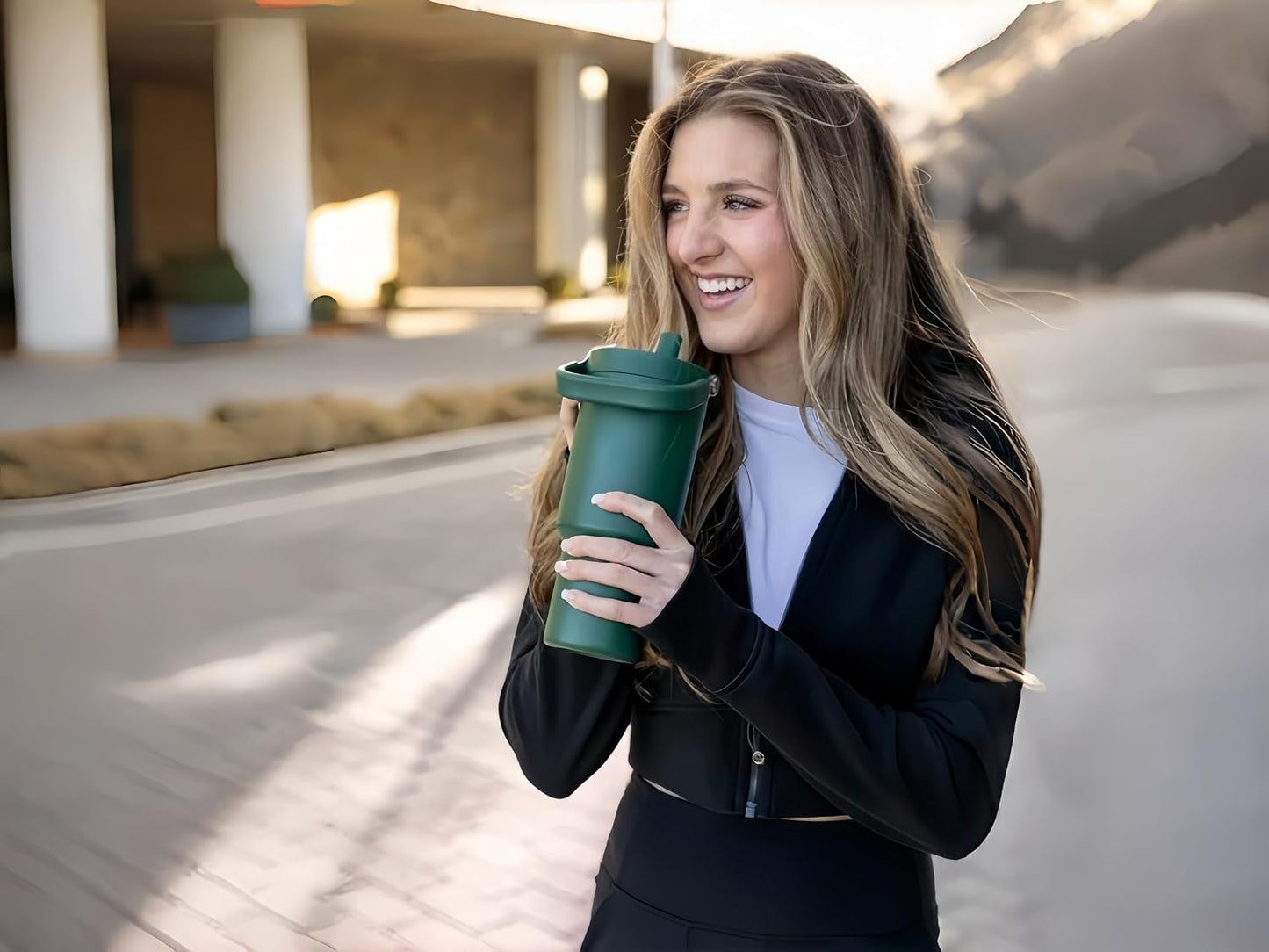 16oz Vacuum Insulated Tumbler, Leakproof Travel Mug for Hot & Cold Drinks | Double-wall insulation locks temp. Leakproof lid, slim cup holder. For coffee, tea, water.