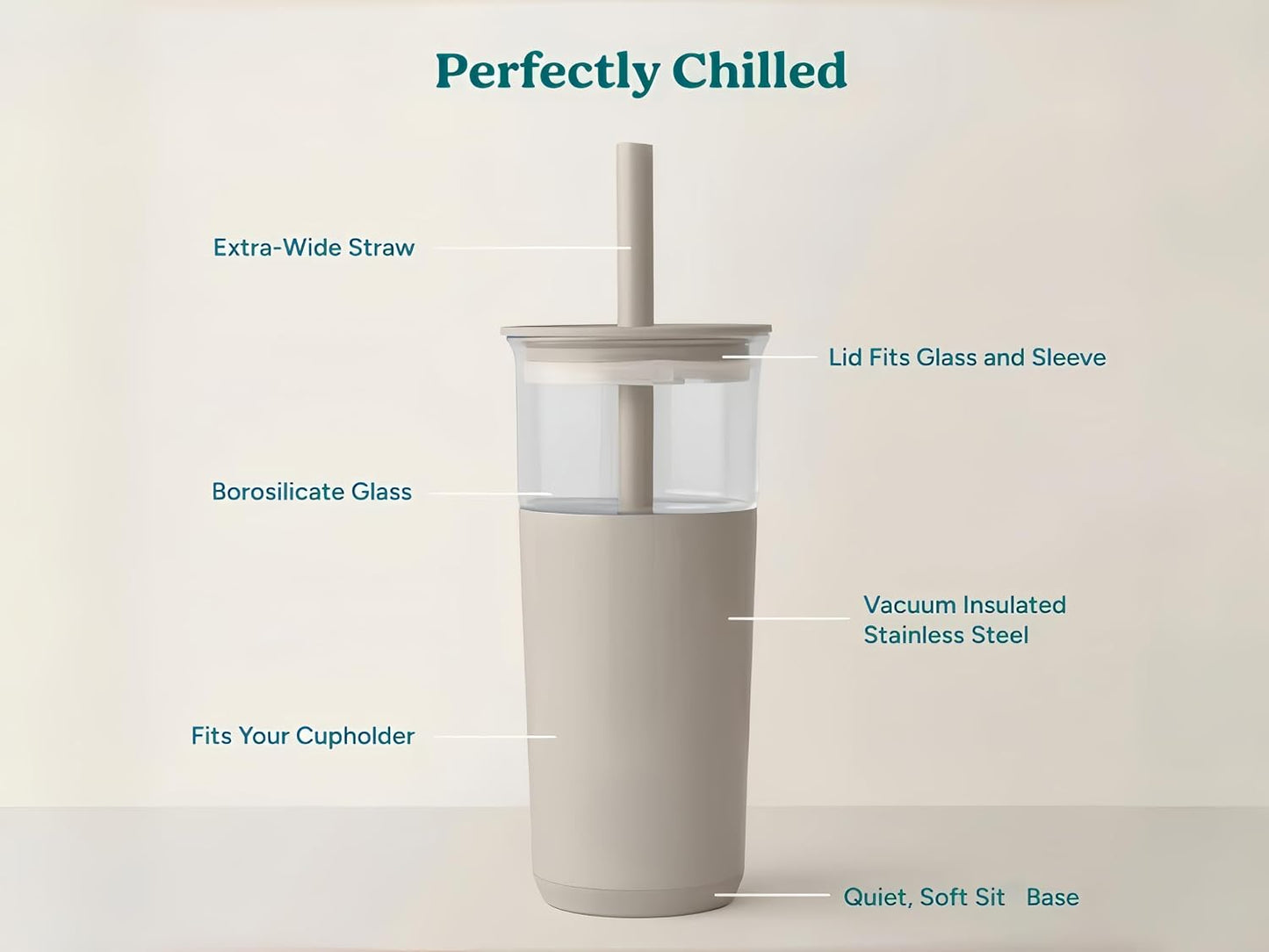 16oz Vacuum Insulated Tumbler, Leakproof Travel Mug for Hot & Cold Drinks | Double-wall insulation locks temp. Leakproof lid, slim cup holder. For coffee, tea, water.