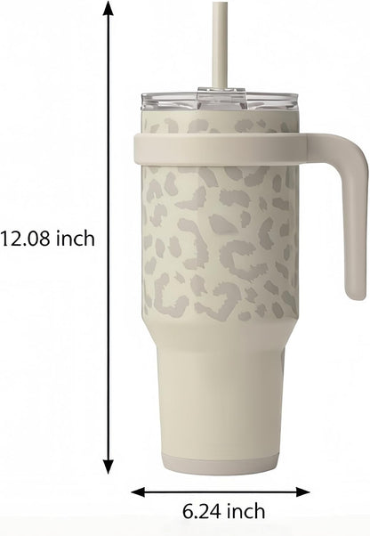 16oz Vacuum Insulated Tumbler, Leakproof Travel Mug for Hot & Cold Drinks | Double-wall insulation locks temp. Leakproof lid, slim cup holder. For coffee, tea, water.
