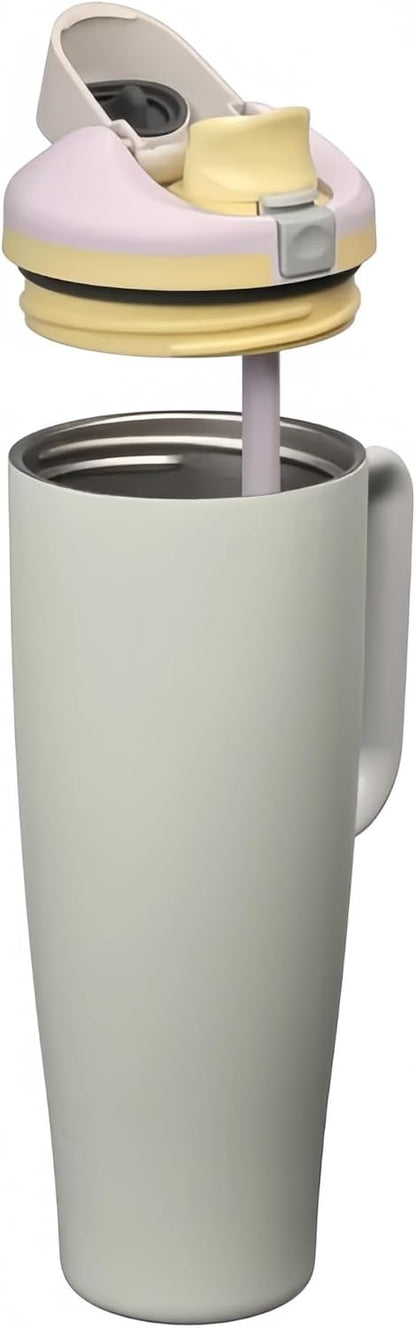 16oz Vacuum Insulated Tumbler, Leakproof Travel Mug for Hot & Cold Drinks | Double-wall insulation locks temp. Leakproof lid, slim cup holder. For coffee, tea, water.