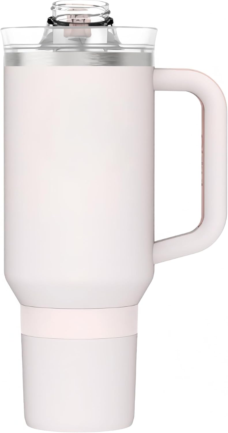 16oz Vacuum Insulated Tumbler, Leakproof Travel Mug for Hot & Cold Drinks | Double-wall insulation locks temp. Leakproof lid, slim cup holder. For coffee, tea, water.