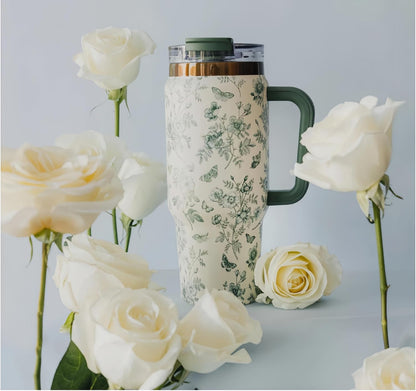 16oz Vacuum Insulated Tumbler, Leakproof Travel Mug for Hot & Cold Drinks | Double-wall insulation locks temp. Leakproof lid, slim cup holder. For coffee, tea, water.