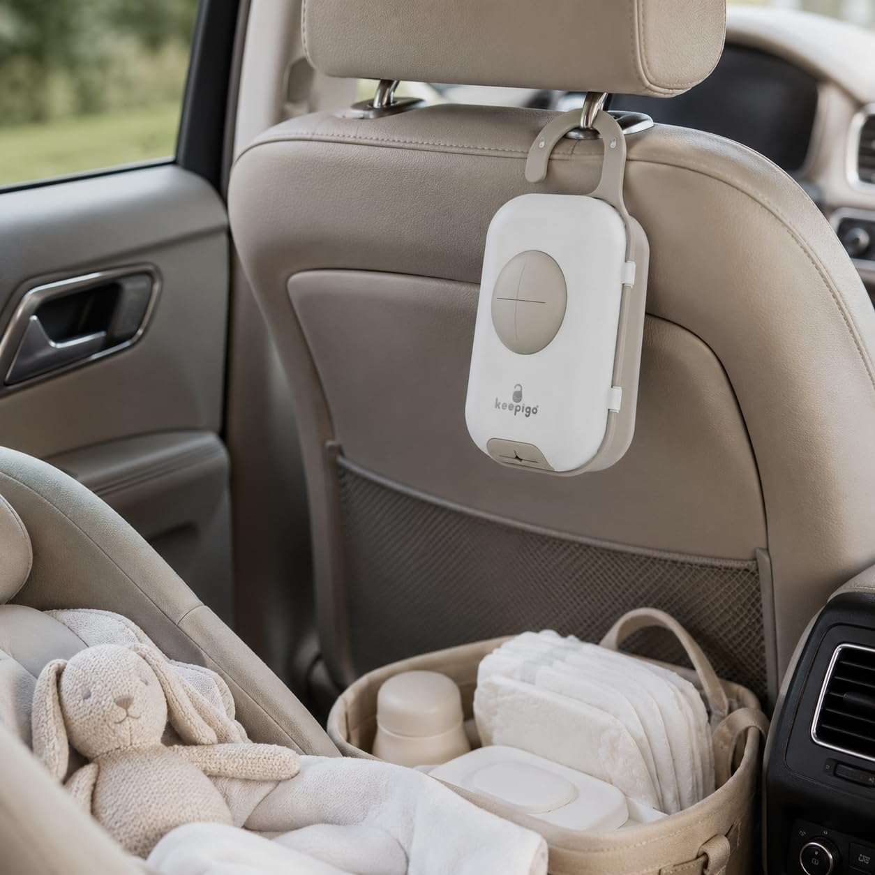 Diaper Bag Wipe Dispenser | 3-in-1 Portable Diaper Caddy Organizer, Baby Wipe Holder with Disposable Bags | Baby Essentials for Newborns, Toddlers, Travel & Baby Shower Gifts