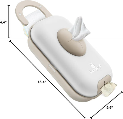 Diaper Bag Wipe Dispenser | 3-in-1 Portable Diaper Caddy Organizer, Baby Wipe Holder with Disposable Bags | Baby Essentials for Newborns, Toddlers, Travel & Baby Shower Gifts
