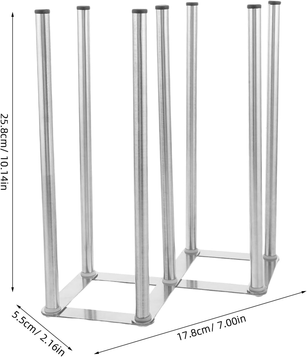 Foldable Baby Bottle Drying Rack, 10" Stainless Steel Build
