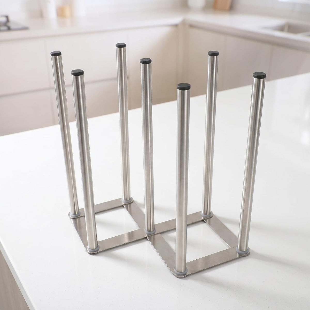 Foldable Baby Bottle Drying Rack, 10" Stainless Steel Build