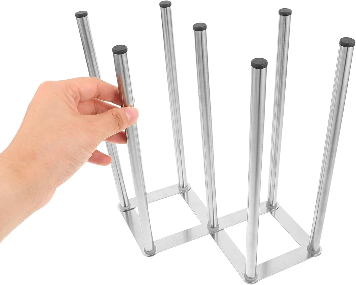 Foldable Baby Bottle Drying Rack, 10" Stainless Steel Build
