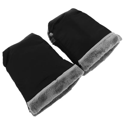Waterproof Stroller Gloves for Winter Walks Universal Fit Handmuffs with Extra Thick Velvet and Nylon Material for Thermal Comfort and Optimal Control, for Pushchair Use