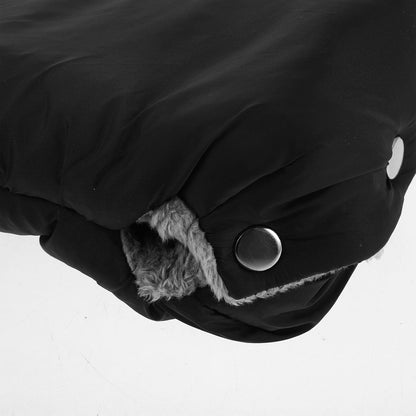 Waterproof Stroller Gloves for Winter Walks Universal Fit Handmuffs with Extra Thick Velvet and Nylon Material for Thermal Comfort and Optimal Control, for Pushchair Use